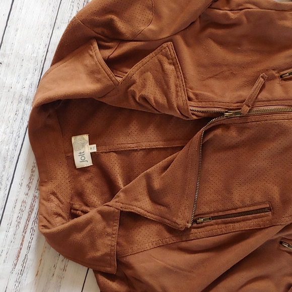 JOLT SUEDE MOTO JACKET - Picture 3 of 11